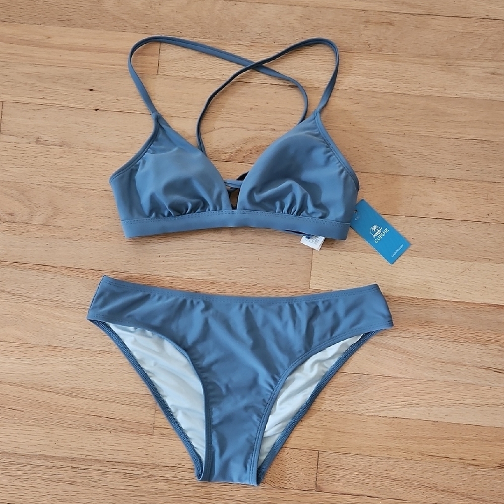 Cupshe Women's Blue Bikini Set